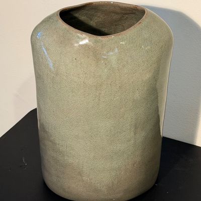 Large Glazed Pottery Vase