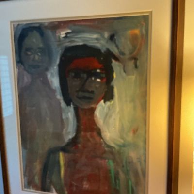 Hans Vorbusch Original Abstract Impressionist Professionally Matted / Framed
