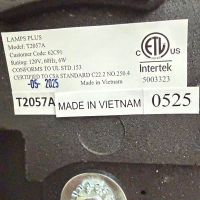 2 “Plus Black” Adjustable LED Floor Reading Lamps, Model T2057A