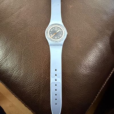 Vintage Swatch Powder Blue Watch