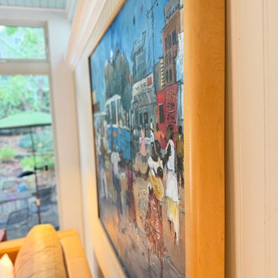 Henry Tayali Signed Original Oil on Canvas, 2006, Zambian Artist, Framed Painting