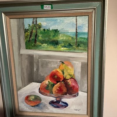 D. Wright Oil On Canvas Signed Framed Painting