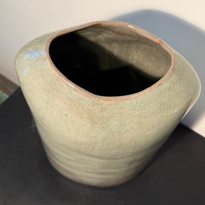 Large Glazed Pottery Vase