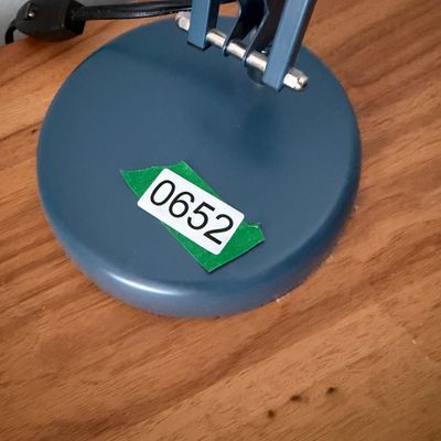 Pair of IKEA FORSÅ Blue Adjustable Metal Desk Lamp