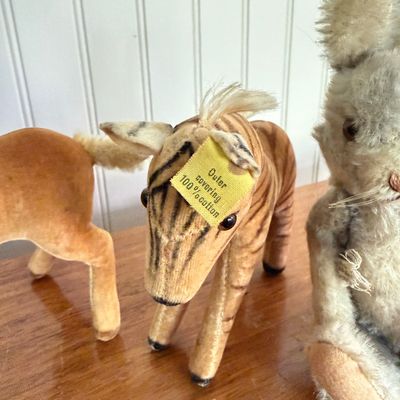 Mixed Lot of Vintage Steiff Plush Animals