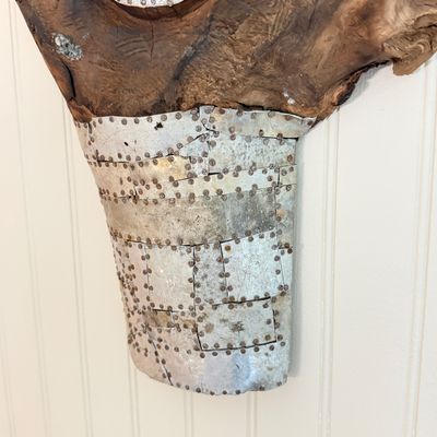 Large Wooden Tribal Mask Wall Sculpture