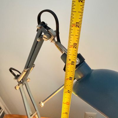 Pair of IKEA FORSÅ Blue Adjustable Metal Desk Lamp