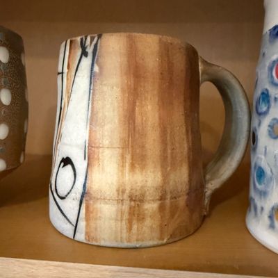 Lot of Studio Pottery Mugs, Pitchers, Bowls and Ceramic Pieces