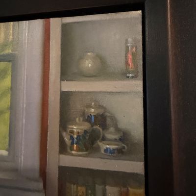 Framed Impressionist Still Life Oil on Canvas Painting