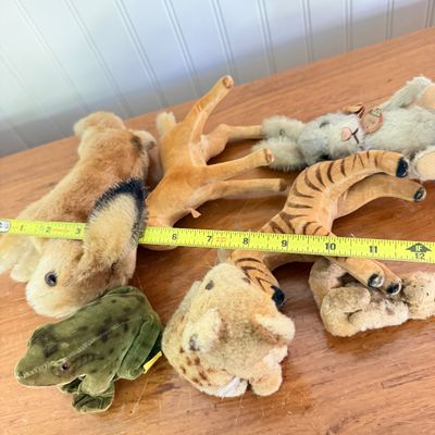 Mixed Lot of Vintage Steiff Plush Animals