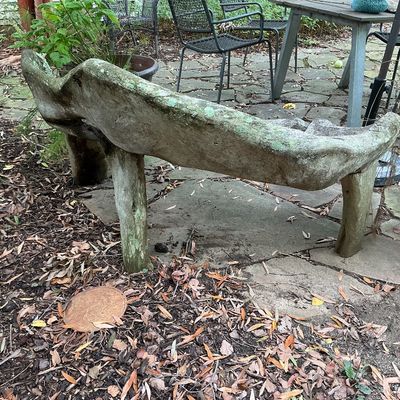 Live Edge Natural Wood Outside Bench