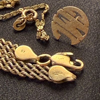 14k Scrap Lot - Monogrammed / Damaged Jewelry