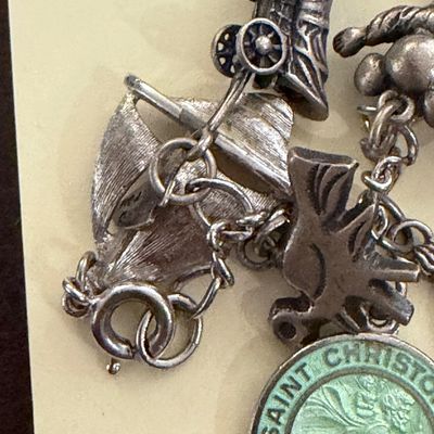 Vintage Charm Bracelet - Mostly Sterling