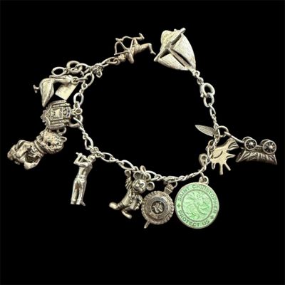 Vintage Charm Bracelet - Mostly Sterling