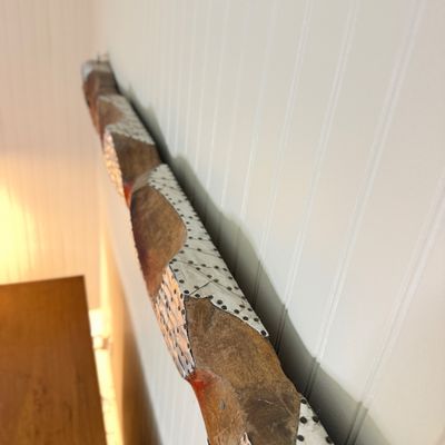 5” Long Hand Carved Wooden Tribal Wall Sculpture