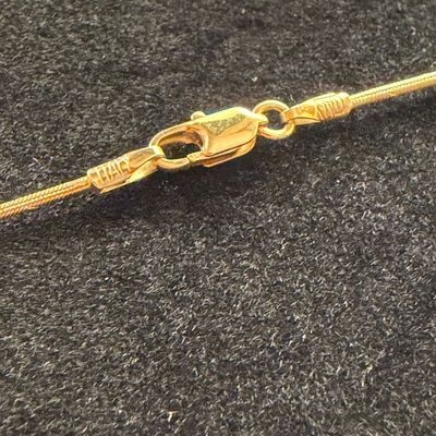 14k Yellow Gold Cartouche Handmade Egyptian Necklace & Pendant