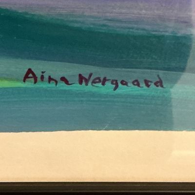 TWO Professionally Framed Alina Wergaard Watercolor Landscape Artworks