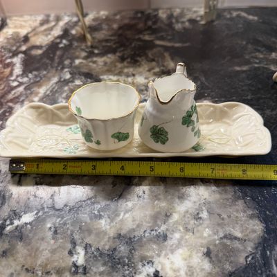 Mixed Lot Vintage Porcelain Collectibles, Royal Bayreuth, Belleek, Wedgwood Peter Rabbit & Shamrock China