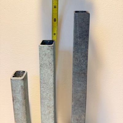 Set of 3 Metal Candle Holders, Rustic Patina Finish, Minimalist Industrial Decor