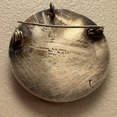 Mexican Silver Brooch / Pendant
