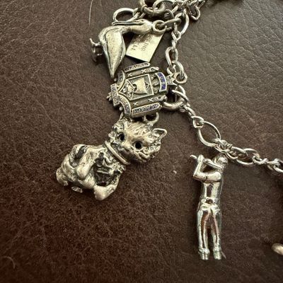 Vintage Charm Bracelet - Mostly Sterling