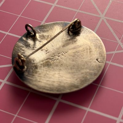 Mexican Silver Brooch / Pendant