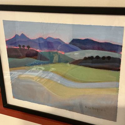 TWO Professionally Framed Alina Wergaard Watercolor Landscape Artworks