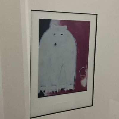 Two Framed Jimmy Wright Signed Abstract Minimalist Animal Artworks
