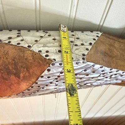 5” Long Hand Carved Wooden Tribal Wall Sculpture