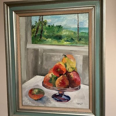 D. Wright Oil On Canvas Signed Framed Painting