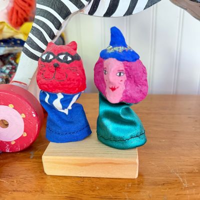 Vintage Folk Art Toy Lot