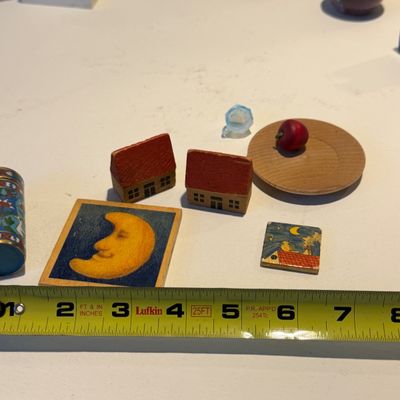 Large Mixed Lot of Folk Art & Whimsical Decor, Signed, Pottery, Carved Wood and Art Objects