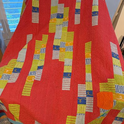 Vintage Hand Crafted Reversable Quilt