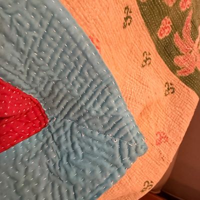 Vintage Hand Crafted Reversable Quilt