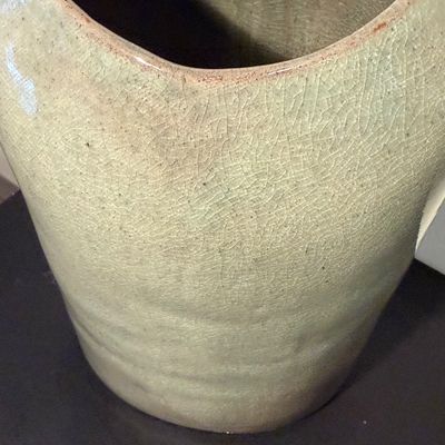 Large Glazed Pottery Vase