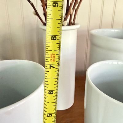 Minimalist Decor White Ceramic Pitchers, Mugs & Crock — Dansk, Denby, Gomes Porcelain + More