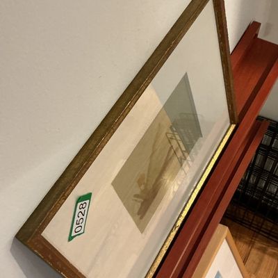 1965 Abstract Watercolor Professionally Framed / Matted Signed Art