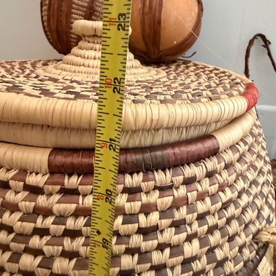 Lot of 6 Ethnographic Woven Basket & Vessel Collection