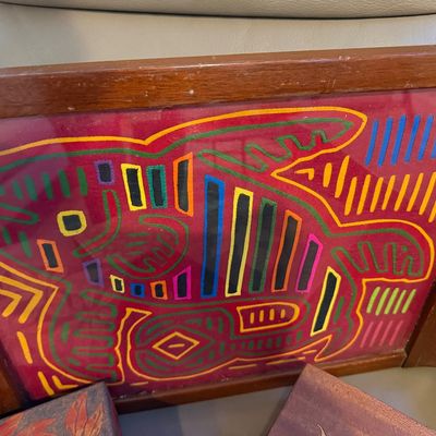Mid Century Serving Tray & Crafted Wooden Boxes