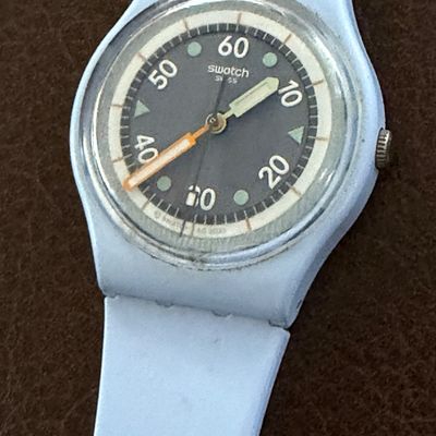 Vintage Swatch Powder Blue Watch