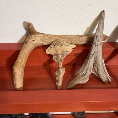 Organic & Primitive Sculptural Objects Lot – Found Wood, Driftwood, Natural Stone & Rustic Metal