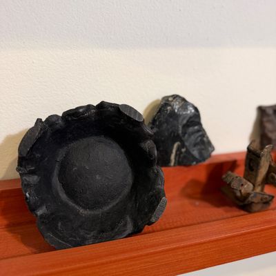 Organic & Primitive Sculptural Objects Lot – Found Wood, Driftwood, Natural Stone & Rustic Metal