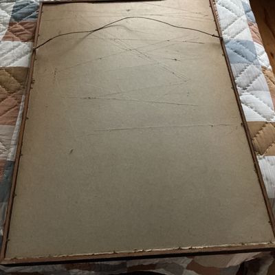 Large Signed “Leaf From The Notebook of Hammurabi” Mixed Media Abstract Artwork
