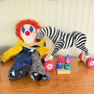 Vintage Folk Art Toy Lot