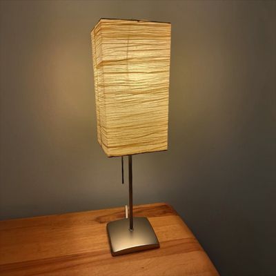 Pair of Modern Table Lamps w Metal Base