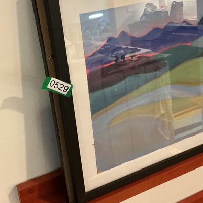 TWO Professionally Framed Alina Wergaard Watercolor Landscape Artworks