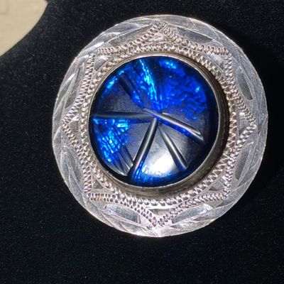 Mexican Silver Brooch / Pendant