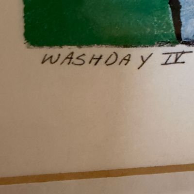 Linnea Lundmark “Washday II” Signed Limited Edition Framed Print 28/140