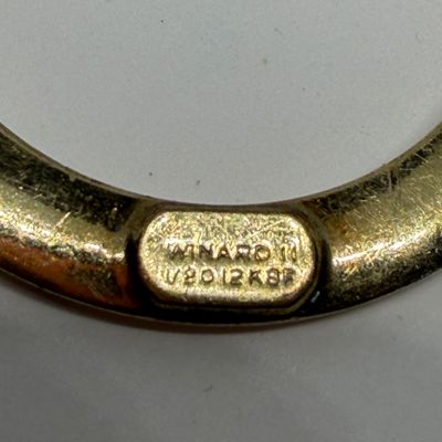 Vintage C. 1940s–1950s Winard Gold-Filled Engraved Brooch Jewelry