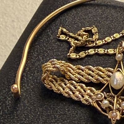 14k Scrap Lot - Monogrammed / Damaged Jewelry